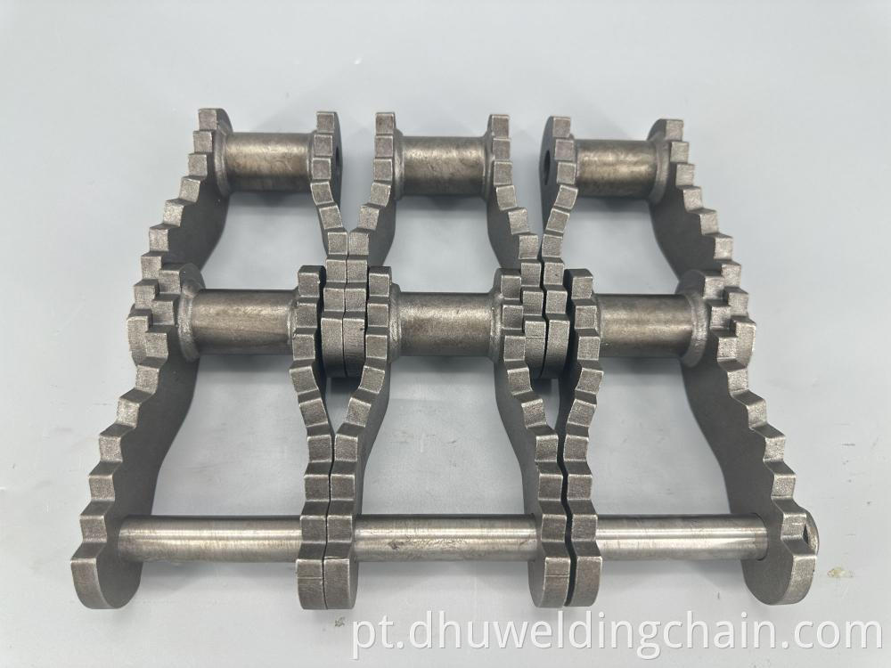 Welded structure bent plate chain